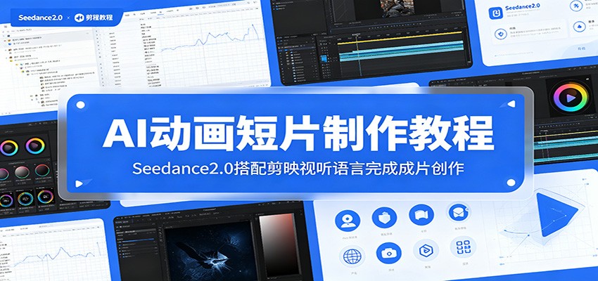 AI动画短片制作教程：Seedance2.0搭配剪映视听语言完成成片创作-快名资源网