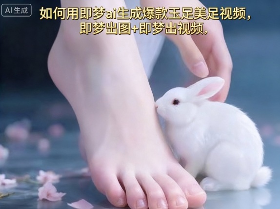 如何用即梦ai生成爆款玉足美足视频，即梦出图+即梦出视频，快速涨粉-快名资源网