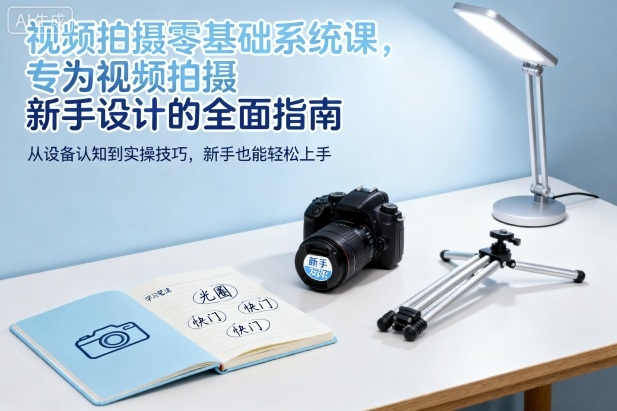 视频拍摄零基础系统课，专为视频拍摄新手设计的全面指南-快名资源网