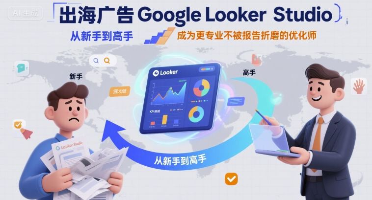 出海广告Google Looker Studio从新手到高手，成为更专业不被报告折磨的优化师-快名资源网