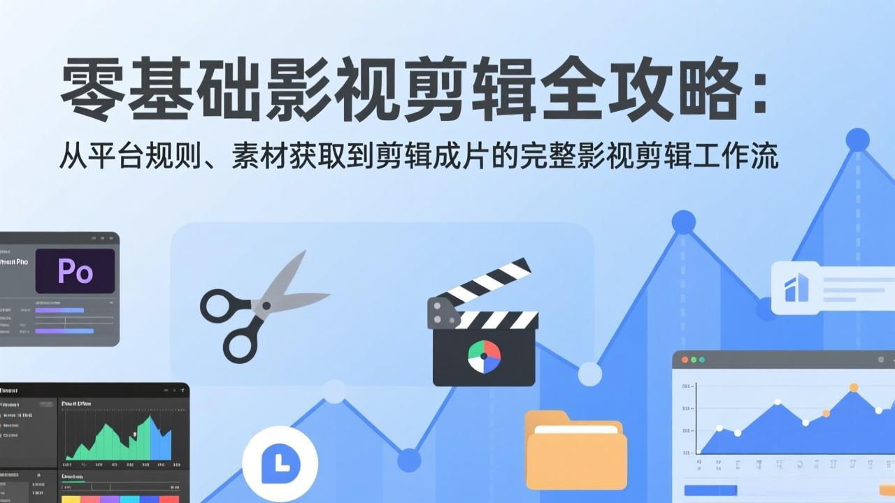 零基础影视剪辑全攻略：从平台规则、素材获取到剪辑成片的完整影视剪辑工作流-快名资源网