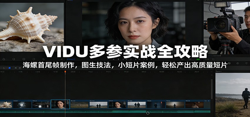 VIDU多参实战全攻略：海螺首尾帧制作，图生技法，小短片案例，轻松产出高质量短片-快名资源网