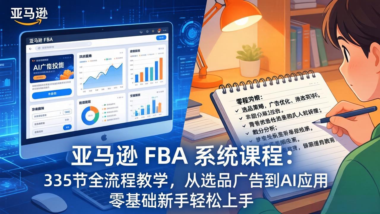 亚马逊 FBA 系统课程(更新26年3月-快名资源网