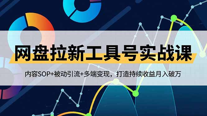 网盘拉新工具号实战课，内容SOP+被动引流+多端变现，打造持续收益月入破万-快名资源网