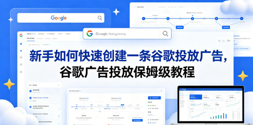 新手如何快速创建一条谷歌投放广告，谷歌广告投放保姆级教程-快名资源网