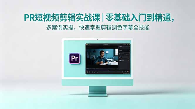 PR短视频剪辑实战课｜零基础入门到精通，多案例实操，快速掌握剪辑调色字幕全技能-快名资源网
