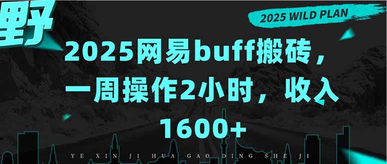 2025网易buff搬砖，一周操作2小时，收入1600+-快名资源网