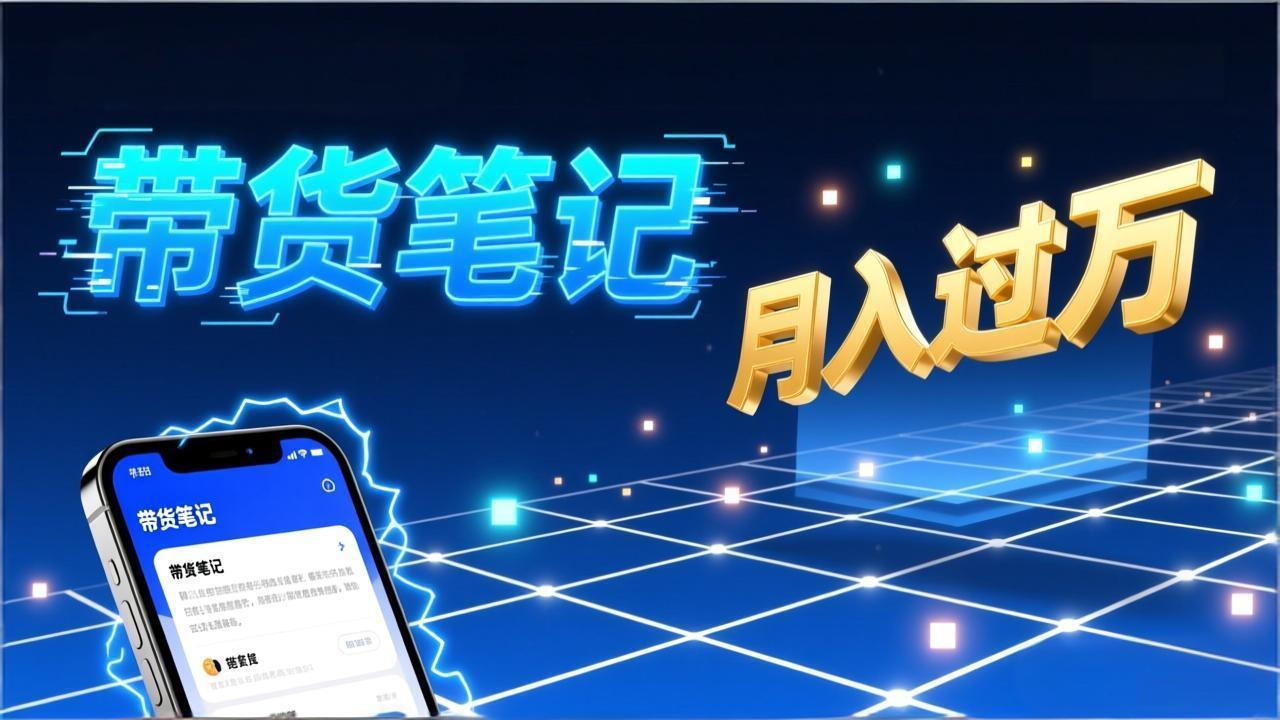 小红书爆款笔记带货实战：拆解封面标题正文全要素，手把手教你单篇笔记带货月入过万-快名资源网
