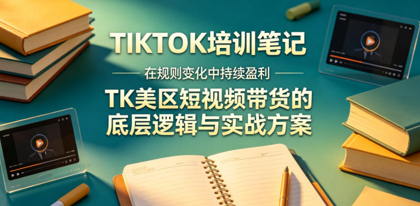 视界跨境TIKTOK4月17培训笔记，在规则变化中持续盈利，TK美区短视频带货的底层逻辑与实战方案【文档】-快名资源网