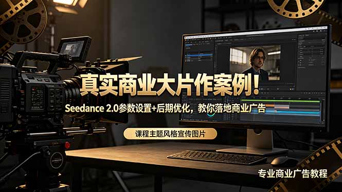 真实商业大片作案例！Seedance 2.0参数设置+后期优化，教你落地商业广告-快名资源网