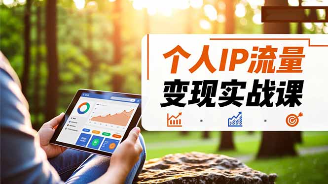 个人IP流量变现实战课，涵盖多平台引流、打造个人IP并实现稳定流量变现-快名资源网