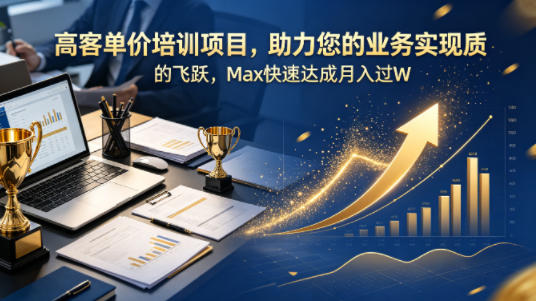 高客单价培训项目，助力您的业务实现质的飞跃，Max快速达成月入过W【原创双语字幕】-快名资源网