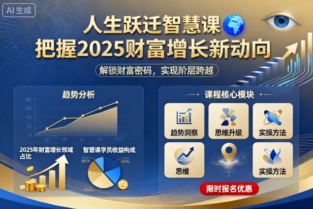 人生跃迁智慧课，把据2025财富增长新动向-快名资源网