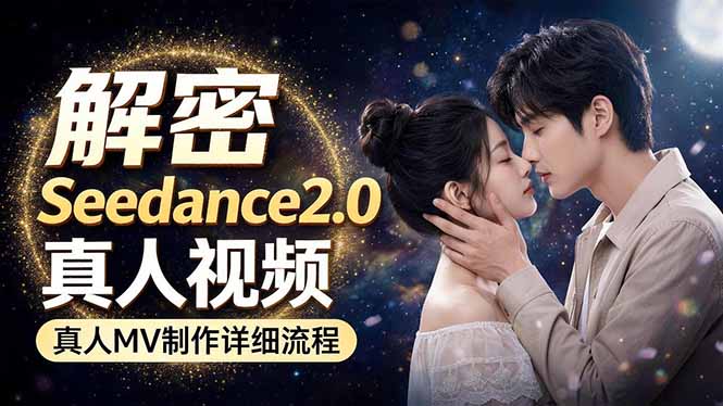 Seedance 2.0电影级真人 MV全流程拆解：提示词、运镜、粒子特效，手把手实操-快名资源网