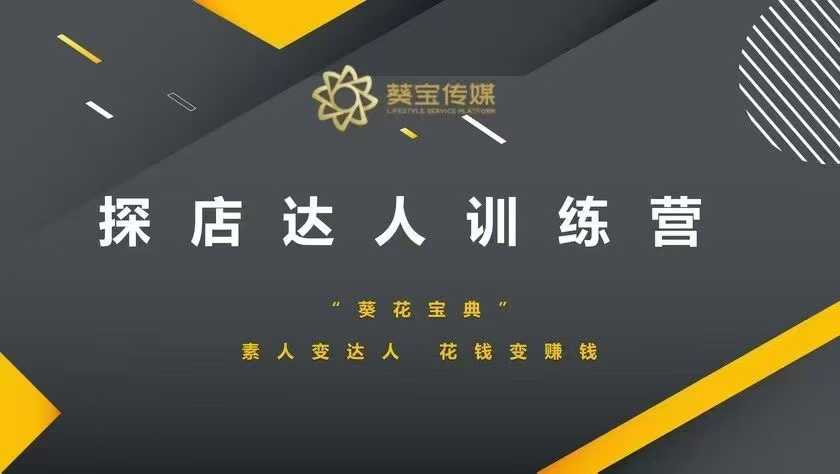 探店达人训练营，素人变达人，花钱变赚钱-快名资源网