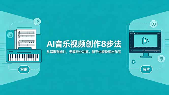 AI音乐视频创作8步法：从写歌到成片，无需专业功底，新手也能快速出作品-快名资源网