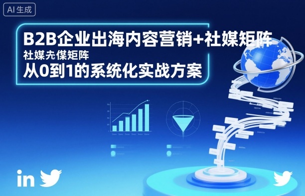 B2B企业出海内容营销+社媒矩阵，从0到1的系统化实战方案-快名资源网