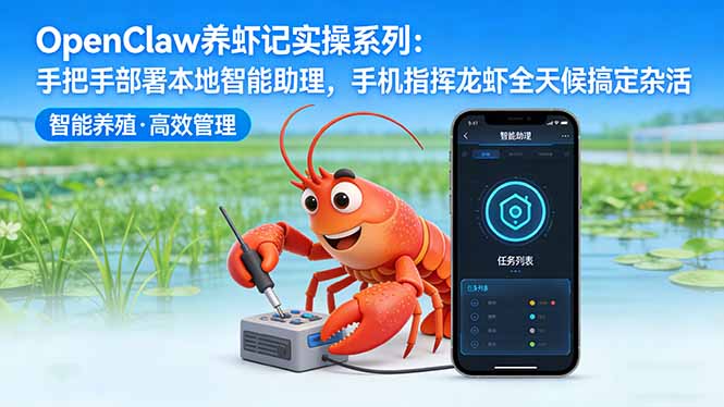 OpenClaw养虾记实操系列：手把手部署本地智能助理，手机指挥龙虾全天候搞定杂活-快名资源网