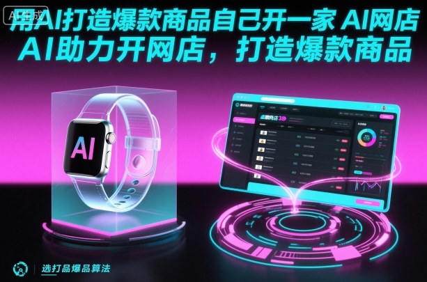 用AI打造爆款商品自己开一家AI网店，AI助力开网店，打造爆款商品-快名资源网