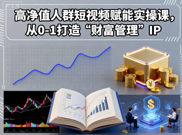 高净值人群短视频赋能实操课，从0-1打造“财富管理”IP-快名资源网