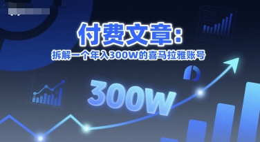付费文章：拆解一个年入300W的喜马拉雅账号-快名资源网