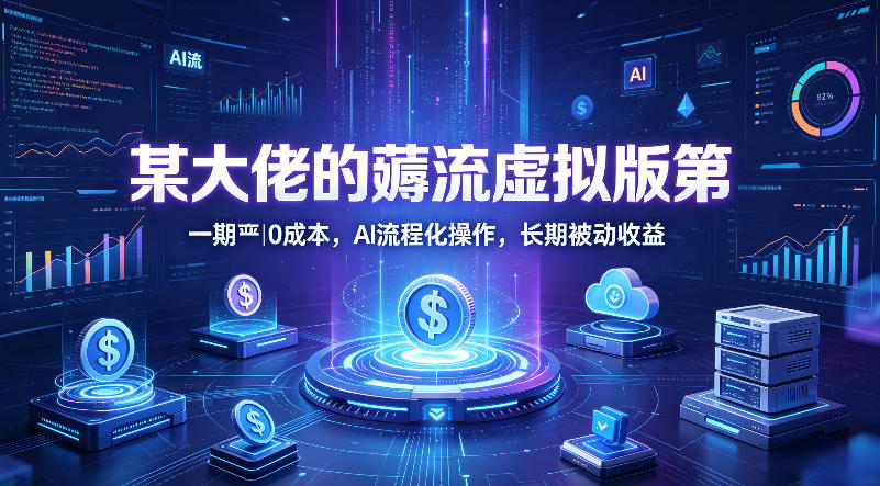 某大佬的薅流虚拟版第一期丨0成本，AI流程化操作，长期被动收益-快名资源网
