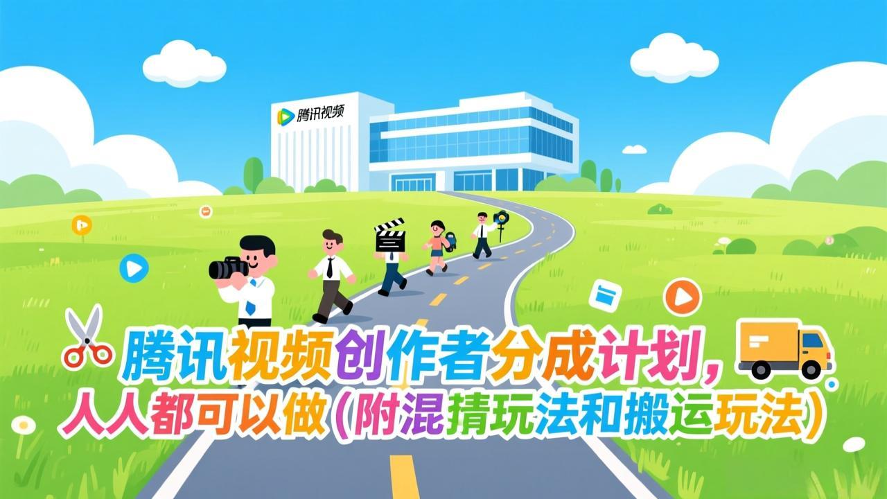 腾讯视频创作者分成计划，人人都可以做(附混剪玩法和搬运玩法-快名资源网