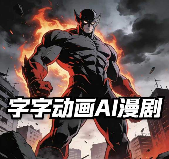 字字动画AI漫剧2026年第1期系统课程，小白看完就能学会实操的漫剧课，单人月收1-3W-快名资源网