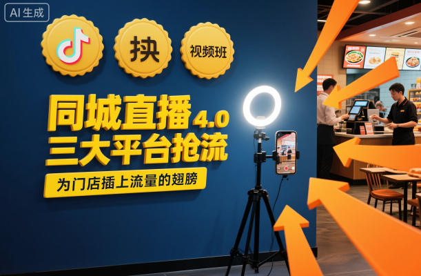 同城直播实操班4.0，三大平台抢流，为门店插上流量的翅膀-快名资源网