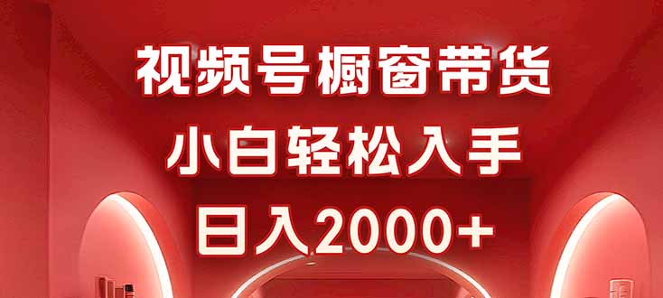视频号橱窗带货，小白轻松入手，日入2000+-快名资源网