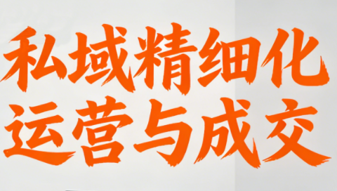 楚老师·私域精细化运营与成交-快名资源网