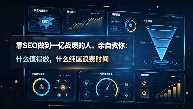 靠SEO做到一亿战绩的人，亲自教你：什么值得做，什么纯属浪费时间【原创双语字幕】-青虫资源网