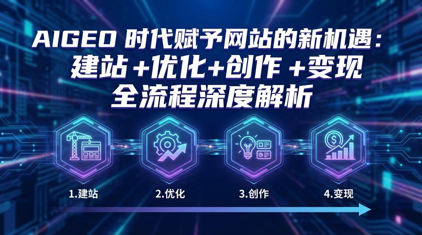 AIGEO+时代赋予网站的新机遇：建站+优化+创作+变现+全流程深度解析-快名资源网