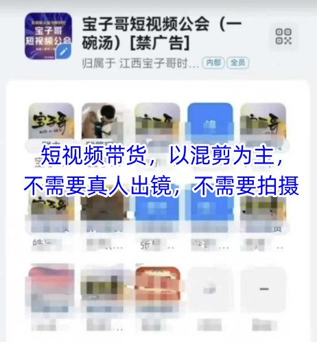 宝子哥头部团队短视频带货，以混剪为主，不需要真人出镜，不需要拍摄【更新12月】-快名资源网