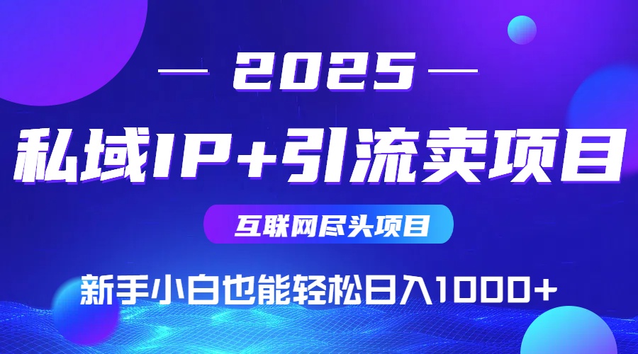 私域IP+卖项目，普通人小白也能轻松实现日入1000+-快名资源网