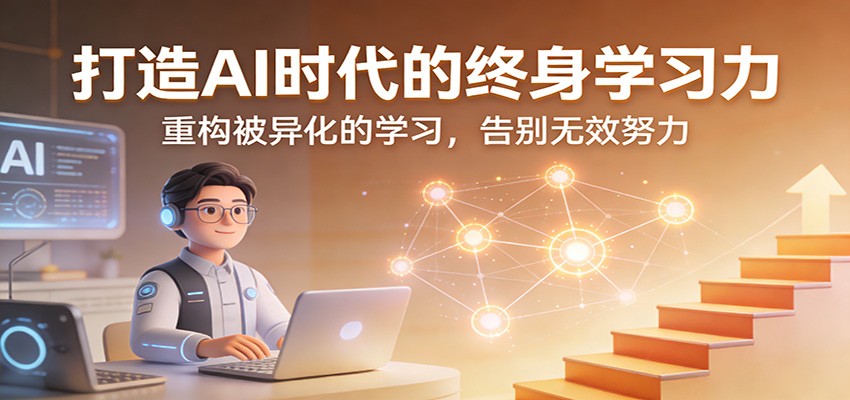 打造AI时代的终身学习力：重构被异化的学习，告别无效努力-快名资源网