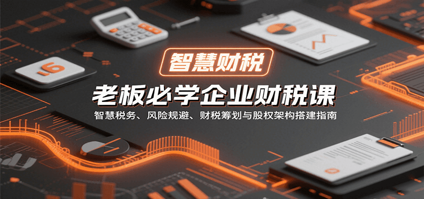老板必学企业财税课：智慧税务、风险规避、财税筹划与股权架构搭建指南-快名资源网