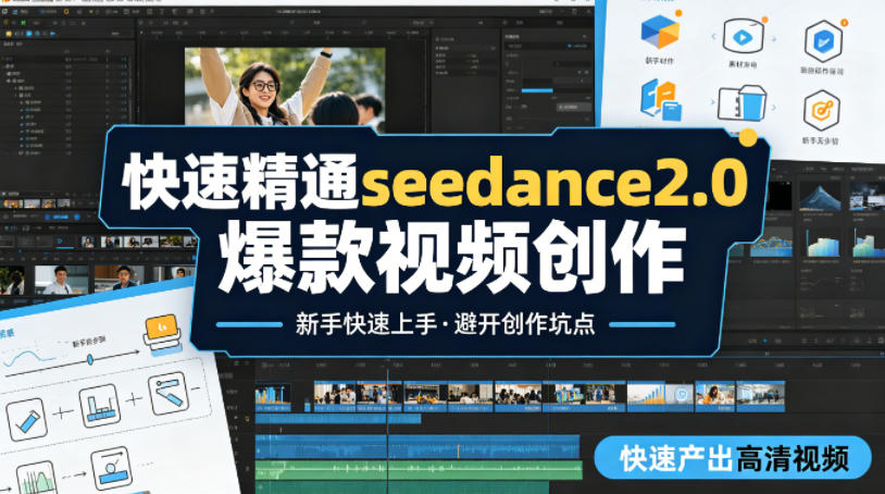 快速精通seedance2.0爆款视频创作，快速产出高清视频，避开大量创作坑点，新手也能快速上手-快名资源网