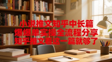 小说推文知乎中长篇爆单实操全流程分享，知乎推文看这一篇就够了-快名资源网