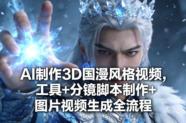 AI制作3D国漫风格视频，工具+分镜脚本制作+图片视频生成全流程-快名资源网