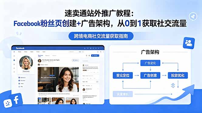 速卖通站外推广教程：Facebook粉丝页创建+广告架构，从0到1获取社交流量-快名资源网