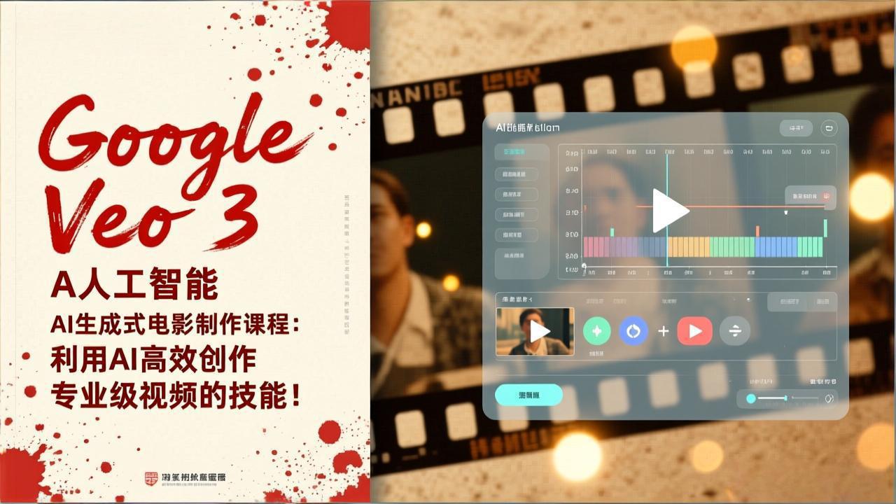 Google Veo 3人工智能AI生成式电影制作课程：利用AI高效创作专业级视频的技能！-快名资源网