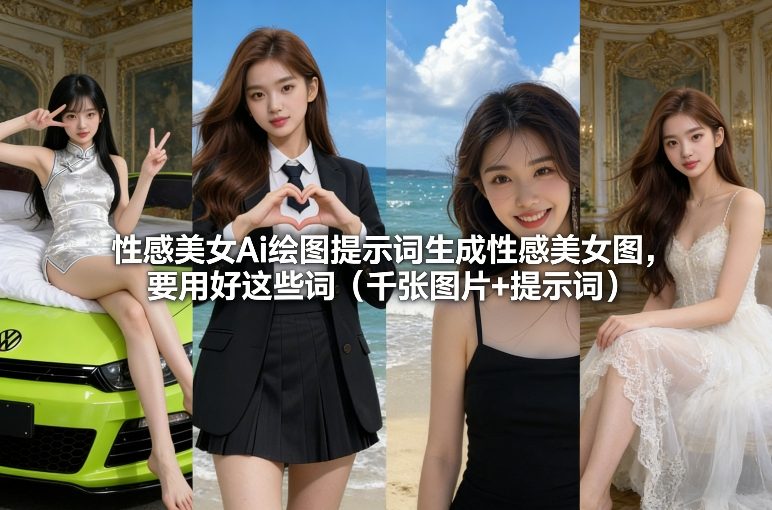 性感美女Ai绘图提示词生成性感美女图，要用好这些词(千张图片+提示词)-快名资源网