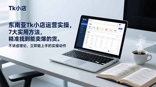 东南亚Tk小店运营实操，7大实用方法，精准找到能卖爆的货。不讲虚理论，立即能上手的实操动作-快名资源网