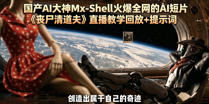 国产AI大神Mx-Shell火爆全网的AI短片《丧尸清道夫》直播教学回放+提示词-快名资源网