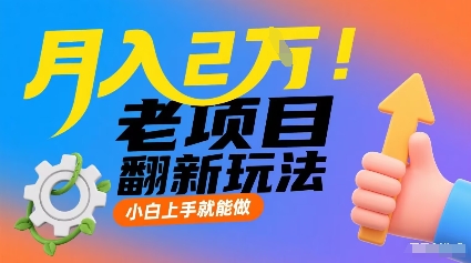 月入2W！老项目翻新玩法，小白上手就能做，非常容易上手-快名资源网