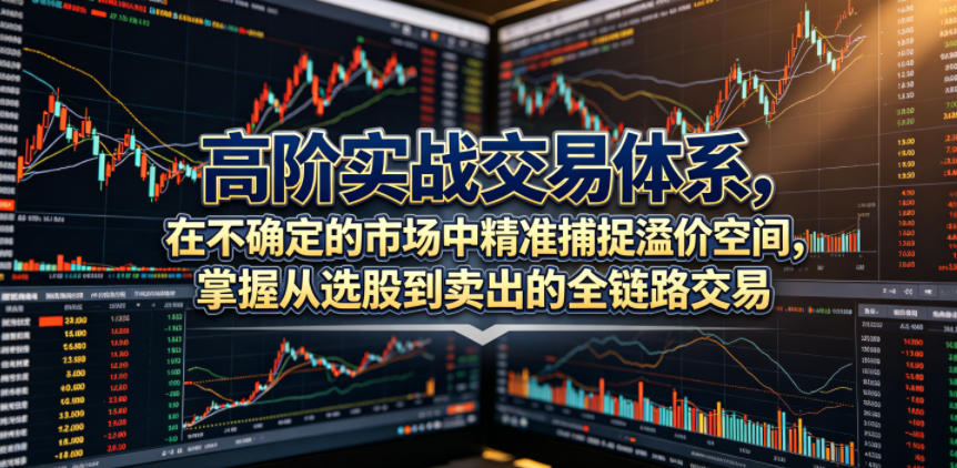 高阶实战交易体系，在不确定的市场中精准捕捉溢价空间，掌握从选股到卖出的全链路交易心法(更新6月)-快名资源网