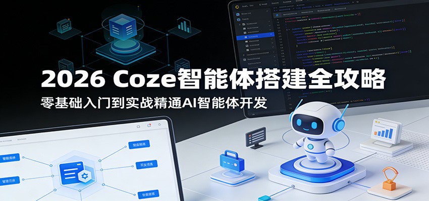 2026 Coze智能体搭建全攻略：零基础入门到实战精通AI智能体开发-快名资源网