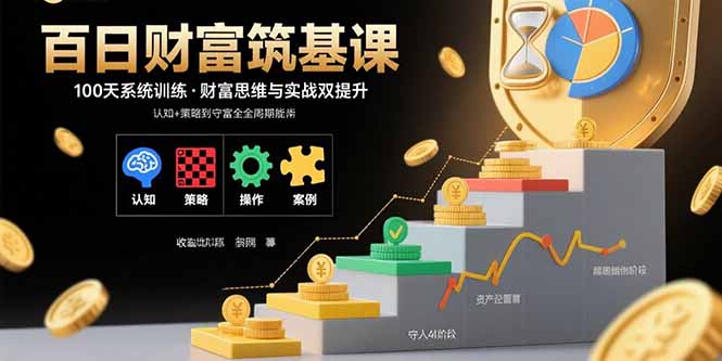 百日财富筑基课：认知+策略+实操+案例拆解  实现从创富到守富全周期能力-快名资源网