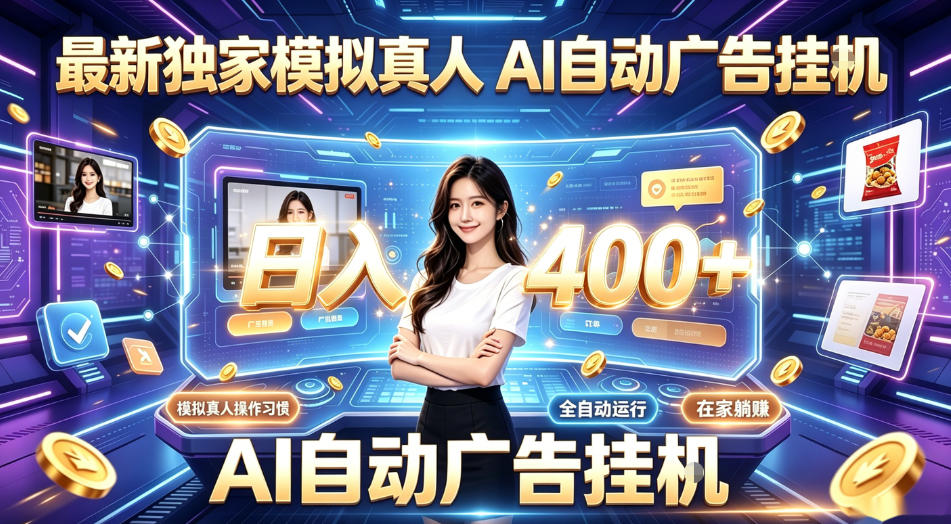 最新独家模拟真人，AI自动挂号挂G，日入400+，全程全自动运行，无需人工【揭秘】-青虫资源网